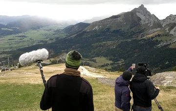 Villard-de-Lans, kręcenie filmu o założycielu Liceum, Zygmuncie Lubicz-Zaleskim. Film Z dala od orkiestry Rafała Lewandowskiego (Stowarzyszenie Pamięć Polskiego Liceum).