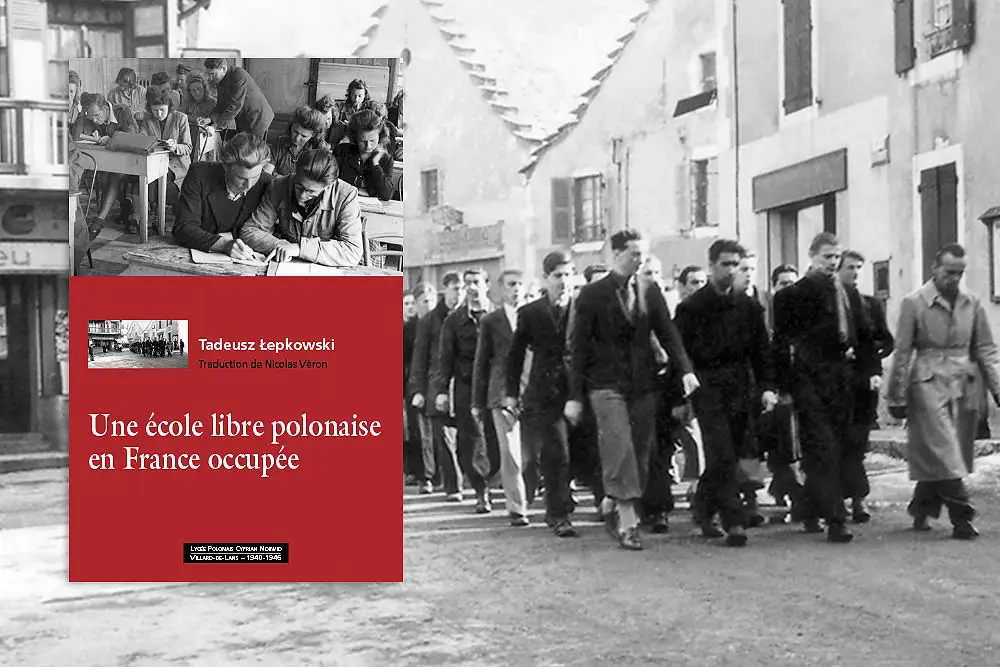 Uczniowie szkół średnich wychodzą na ulice Villard na „Polską Mszę”.